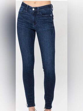 Judy Blue Jeans Women 5/27 Skinny Fit Dark Wash High Rise Stretch Casual Denim